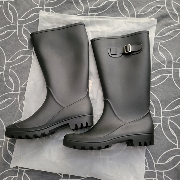 Best Offer...DKSUKO Women's Tall Waterproof Rain Boots Size 8 - Picture 6 of 12